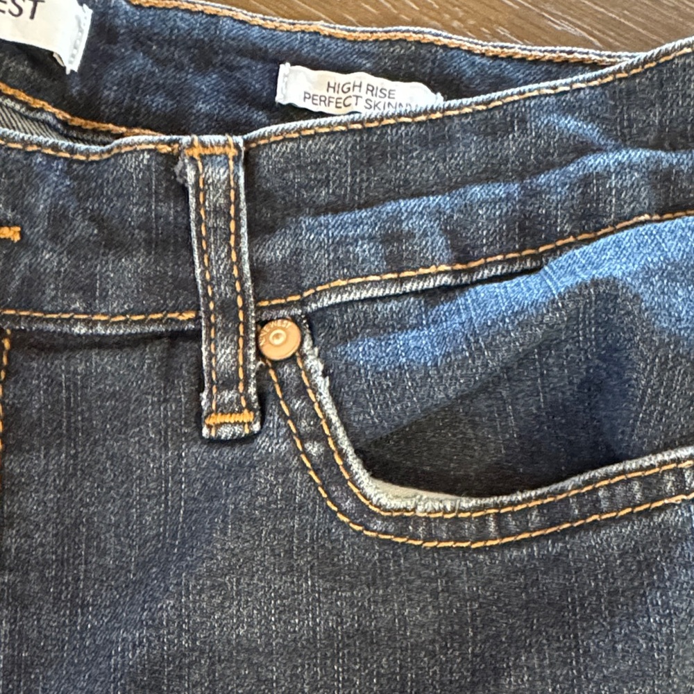 Nine West High Rise Perfect Skinny Dark Blue Jeans - Picture 8 of 8